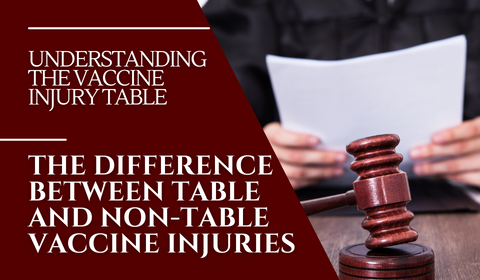 The Difference Between Table and Non-Table Vaccine Injuries 