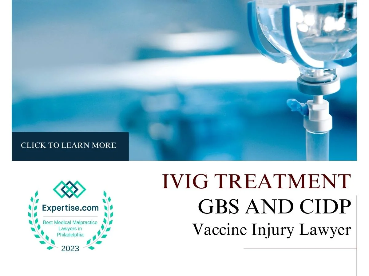 Blog featured image of a medical device with a blue background and a caption that says “IVIG Treatment GBS And CIDP