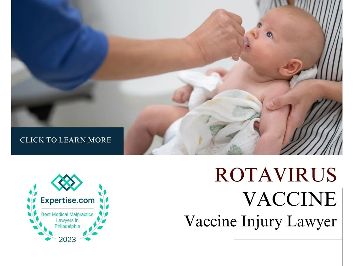 Blog featured image of a baby taking medication and a caption that says “Rotavirus Vaccine