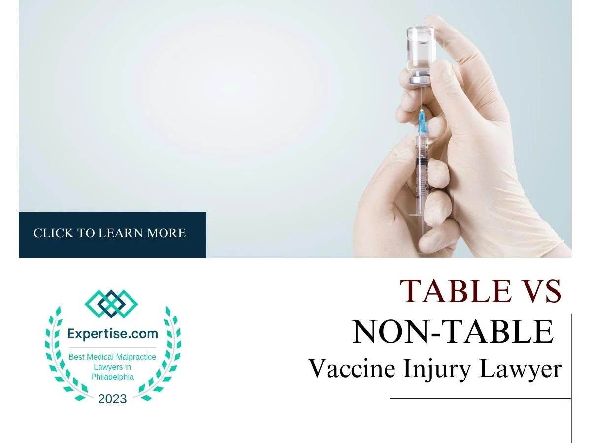 The Difference Between Table and Non-Table Vaccine Injuries