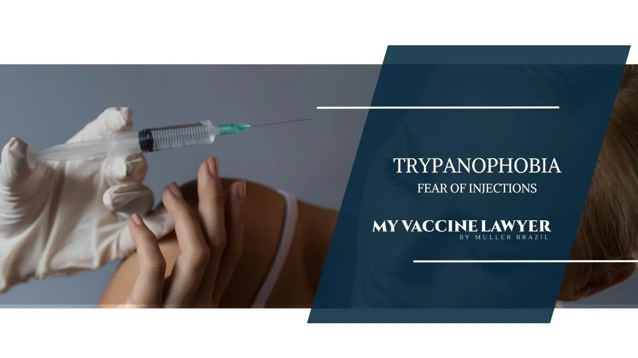 Featured image for a blog post Trypanophobia causes, symptoms, and the impact, Woman showing her fear of needles 